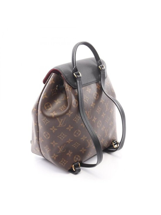 Louis Vuitton Backpack Montsouris NM PM Monogram Noir Canvas Leather